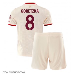 Bayern Munich Leon Goretzka #8 Terza Maglia Bambino 2024-25 Manica Corta (+ Pantaloni corti)